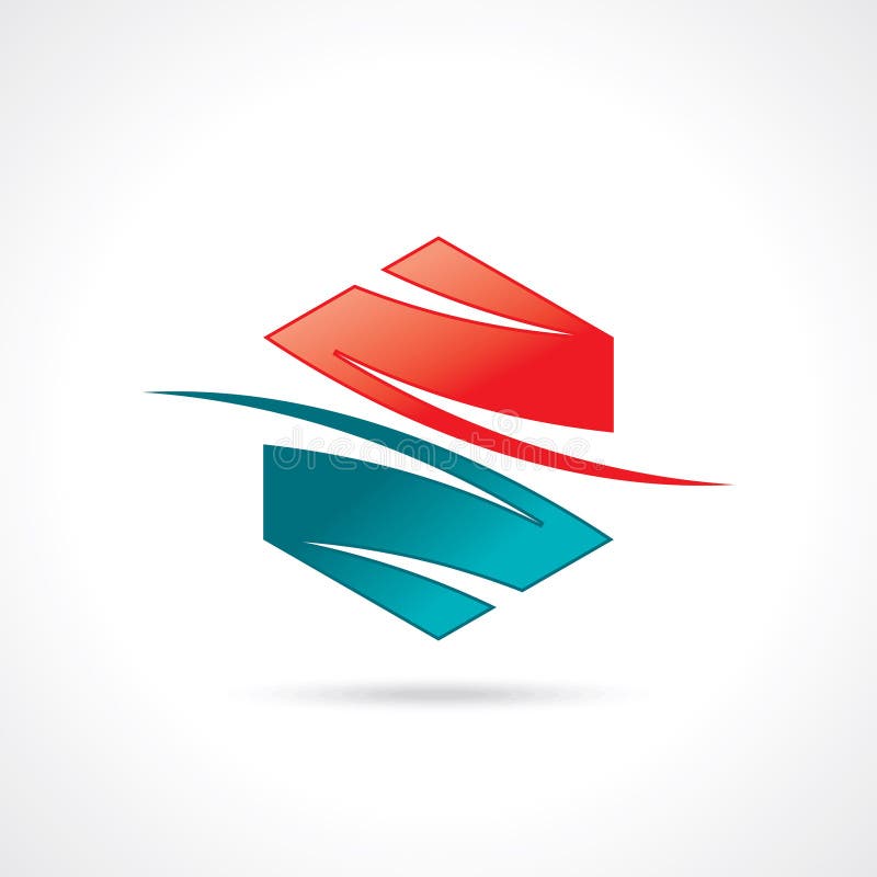 Modelo de design em loop hexagonal ilustração royalty free