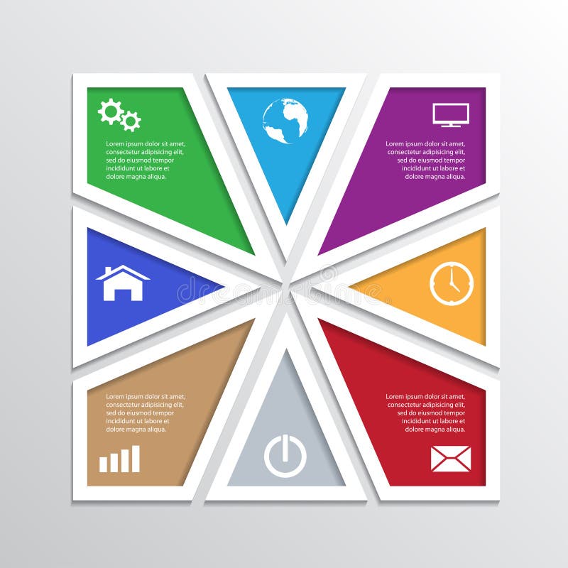 Modelo de infográfico ilustração royalty free