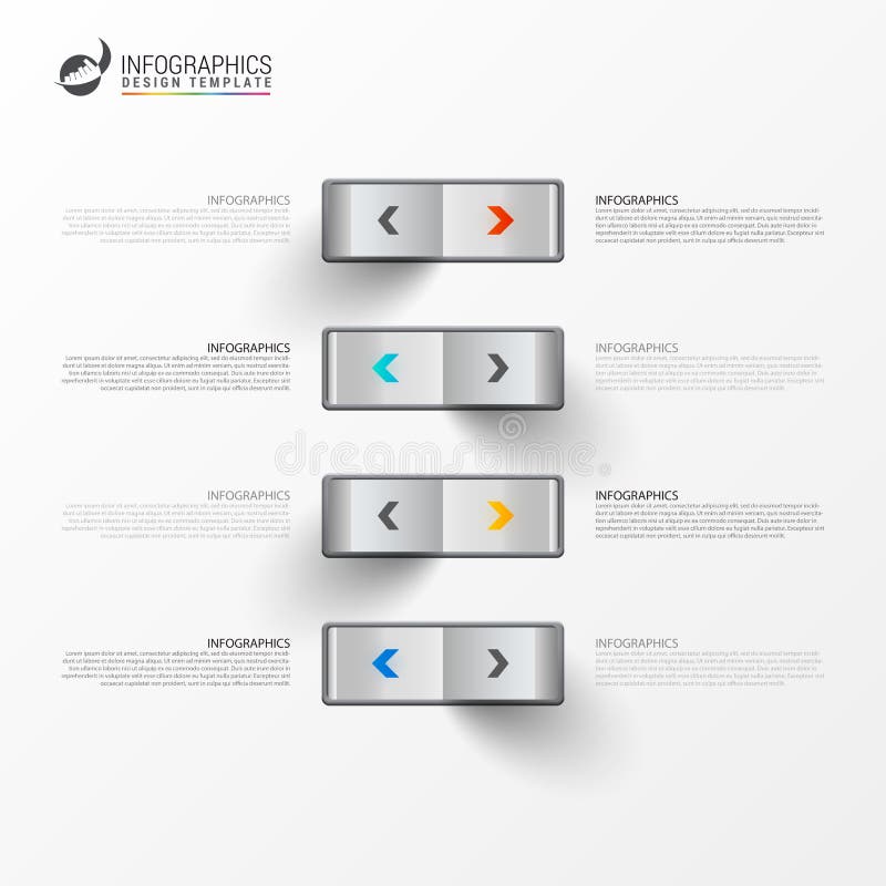 Molde do projeto de Infographic Conceito criativo com 4 etapas ilustração royalty free Molde do projeto de Infographic Conceito criativo com 4 etapas ilustração royalty free