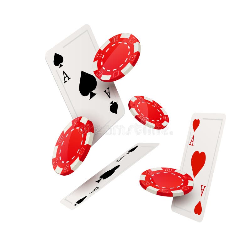 Molde do projeto do pôquer do casino Conceito de queda do jogo dos cartões e das microplaquetas do pôquer ilustração royalty free Molde do projeto do pôquer do casino Conceito de queda do jogo dos cartões e das microplaquetas do pôquer ilustração royalty free