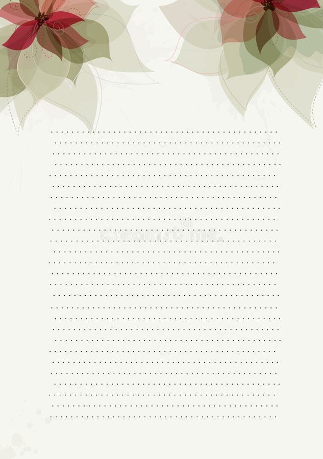 Modelo de design em papel verde com flores ilustração do vetor