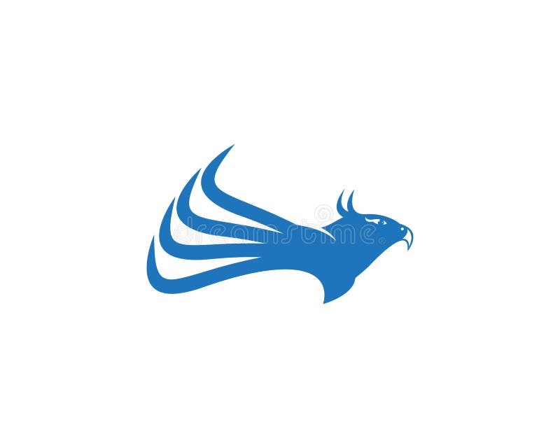 Molde do projeto do logotipo da asa da águia do falcão ilustração do vetor Molde do projeto do logotipo da asa da águia do falcão ilustração do vetor
