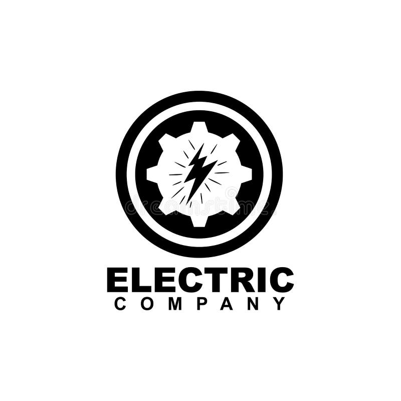 Molde do vetor do projeto do logotipo da empresa elétrica ilustração royalty free Molde do vetor do projeto do logotipo da empresa elétrica ilustração royalty free