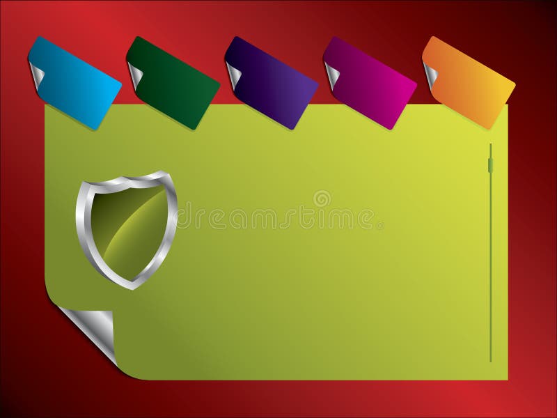 Modelo de website etiquetado ilustração stock