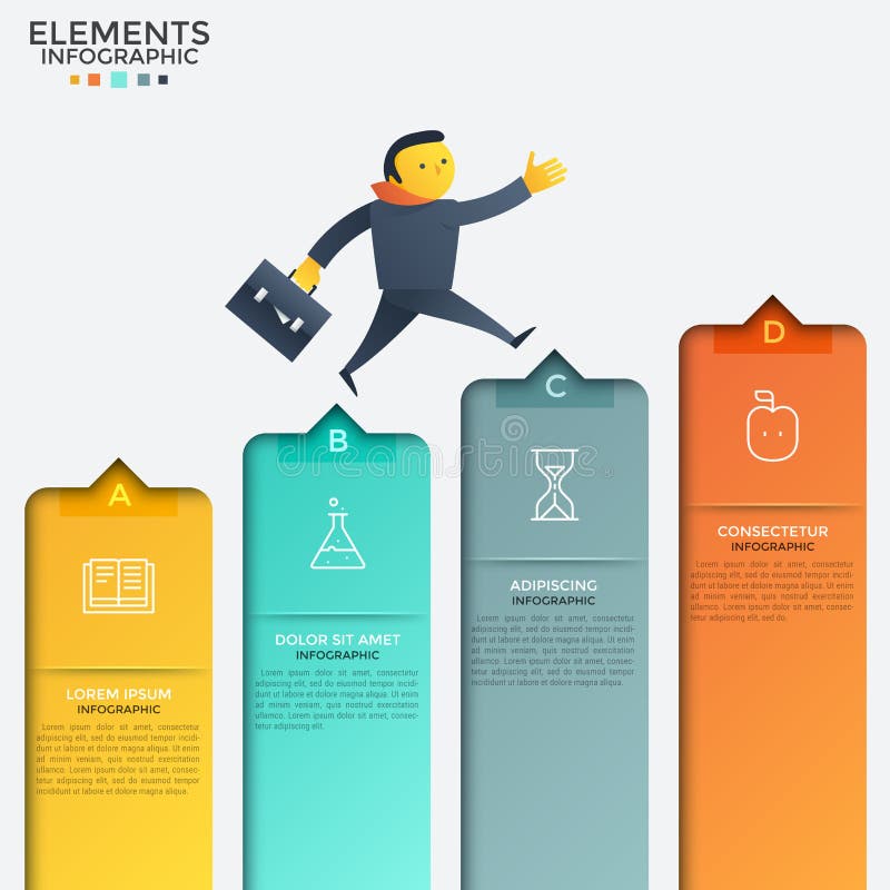 Molde infographic criativo do projeto ilustração royalty free Molde infographic criativo do projeto ilustração royalty free