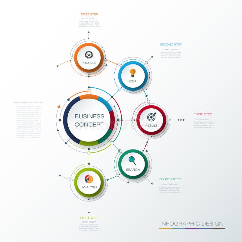 Vector infographic template with 3D paper label, integrated circles. Business concept with options. For content, diagram, flow chart, steps, parts, timeline infographics, work flow, process. Vector infographic template with 3D paper label, integrated circles. Business concept with options. For content, diagram, flow chart, steps, parts, timeline infographics, work flow, process