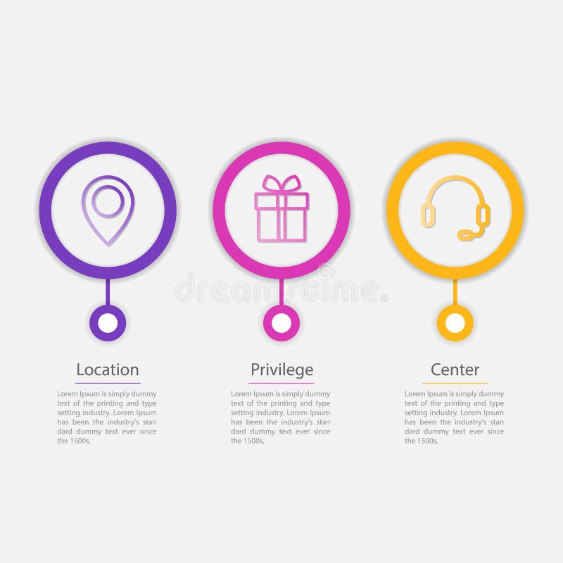 Ilustração Da Rede Dos ícones Do Diagrama De Infographic 