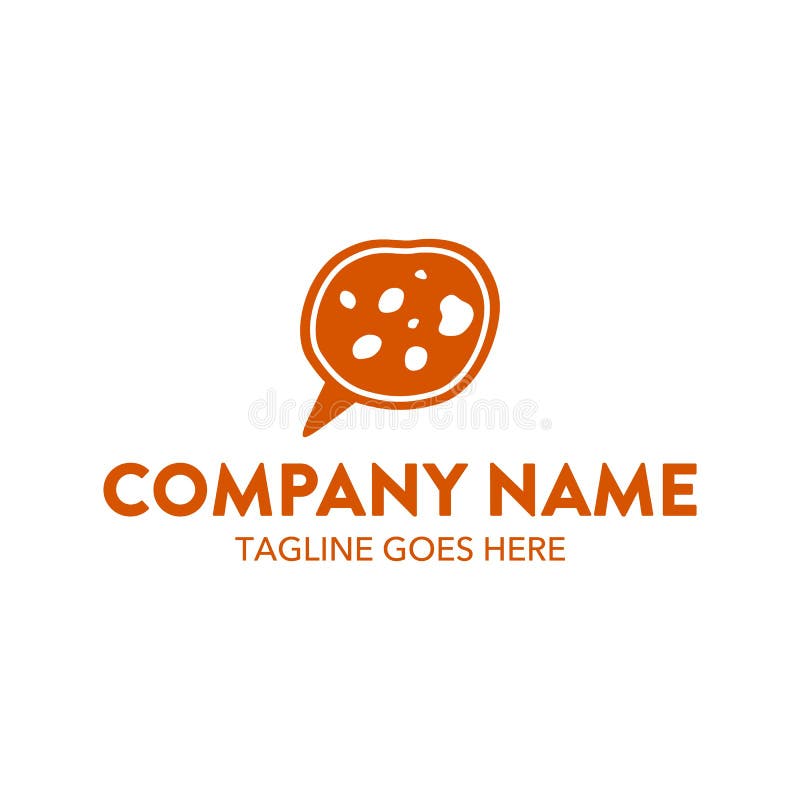 Molde original do logotipo do bolo e das cookies Vetor editable ilustração stock Molde original do logotipo do bolo e das cookies Vetor editable ilustração stock