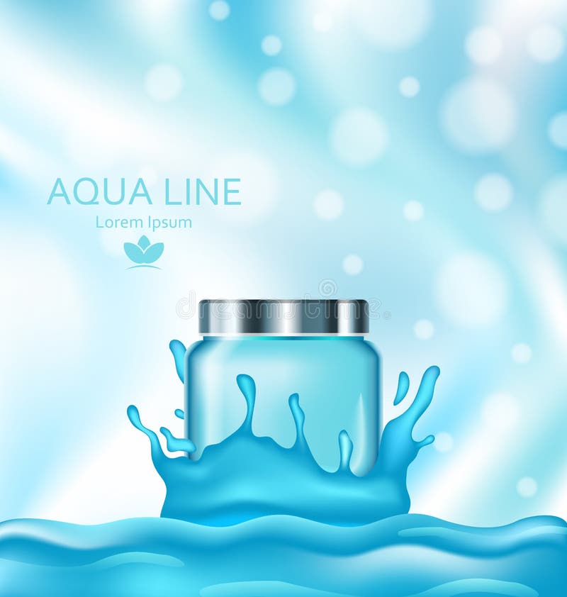 Molde para anunciar o cartaz para cuidados com a pele cosméticos do Facial do tratamento ilustração stock Molde para anunciar o cartaz para cuidados com a pele cosméticos do Facial do tratamento ilustração stock