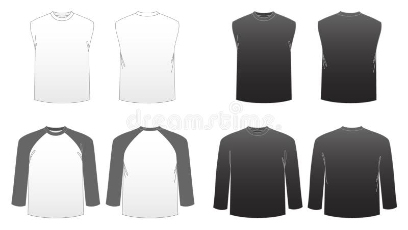 Molde-Séries 3 do t-shirt dos homens ilustração stock Molde-Séries 3 do t-shirt dos homens ilustração stock