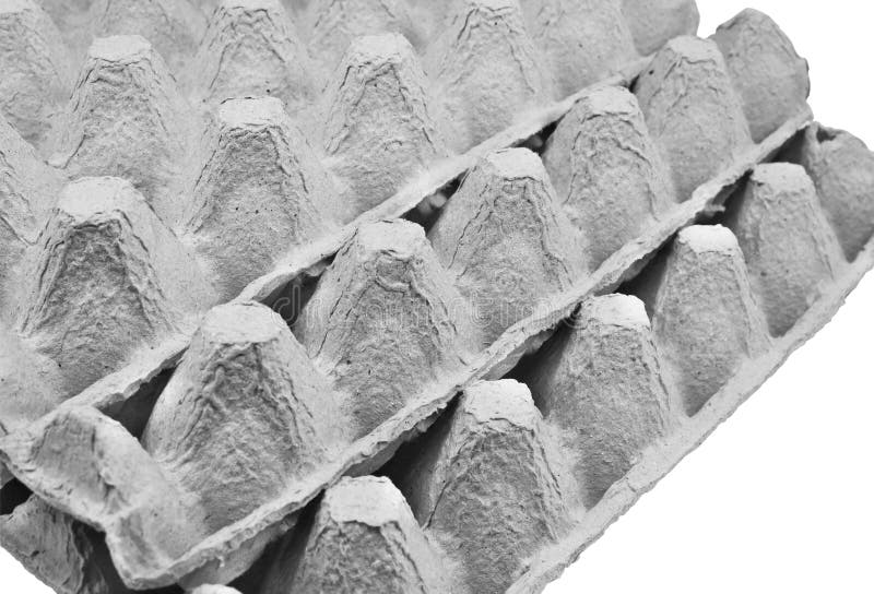 Molded Pulp Egg Tray Black and White Stock Photo Image of cardboard
