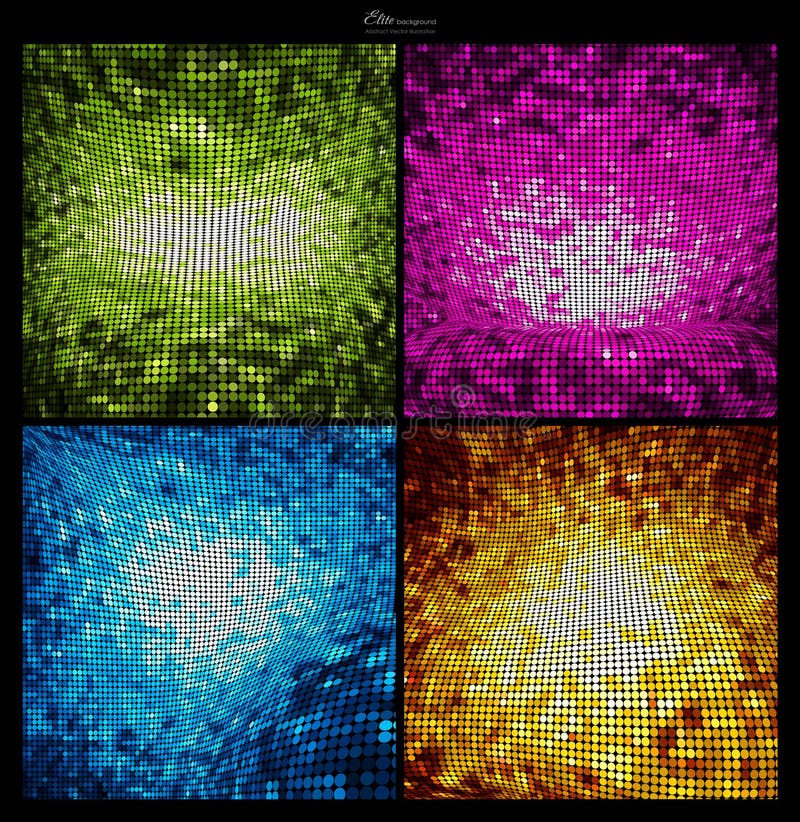 Moldes abstratos dos fundos do glitter do mosaico ilustração do vetor Moldes abstratos dos fundos do glitter do mosaico ilustração do vetor