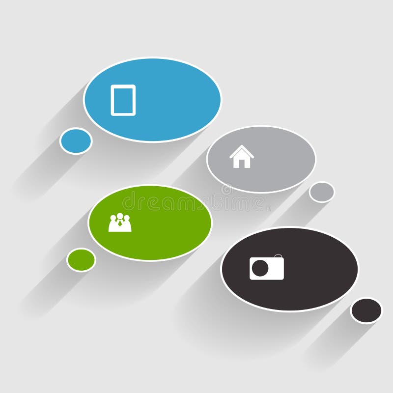 Modelos de Infográficos Vetoriais para Empresas ilustração royalty free