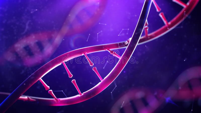 Molecola del DNA Primo piano del genoma umano di concetto