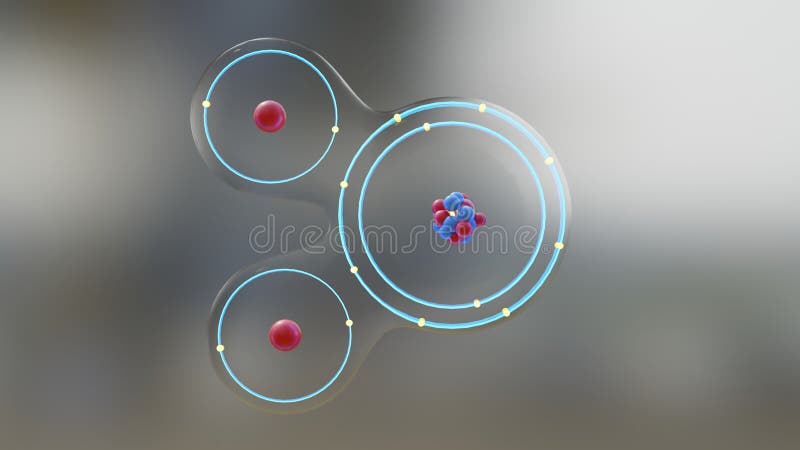 Molecola polare molecola d'acqua o poli permanenti di carica elettrica conchiglia esterna di elettroni fotografia stock libera da diritti