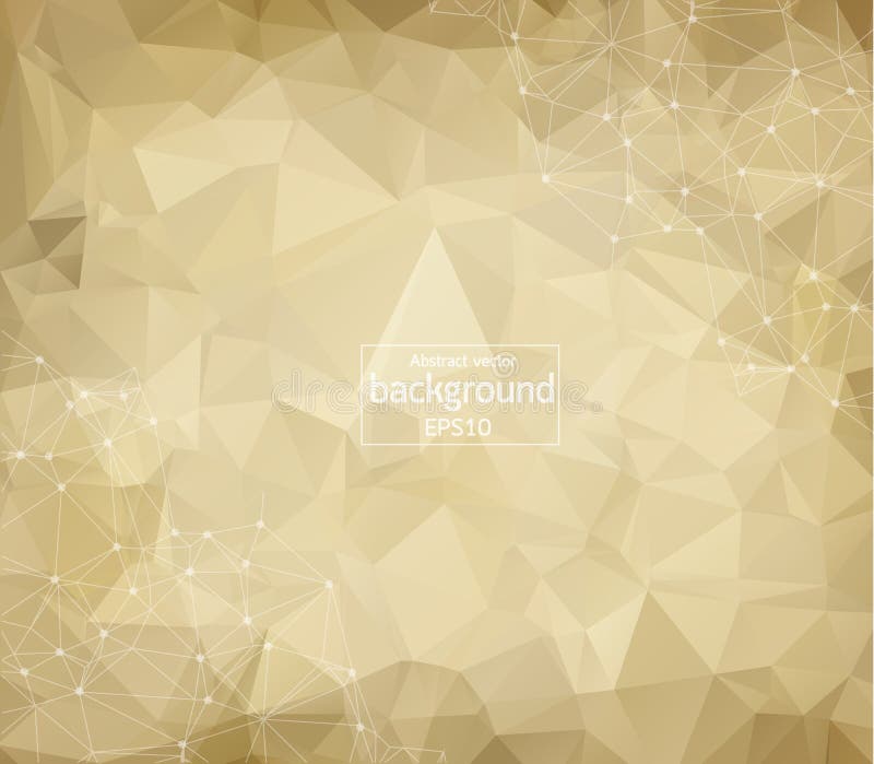 Geometric Brown Polygonal background molecule and communication. Connected lines with dots. Minimalism background. Concept of the science, chemistry, biology, medicine, technology. Geometric Brown Polygonal background molecule and communication. Connected lines with dots. Minimalism background. Concept of the science, chemistry, biology, medicine, technology