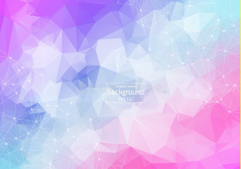 Geometric colorful Polygonal background molecule and communication. Connected lines with dots. Minimalism background. Concept of the science, chemistry, biology, medicine, technology. Geometric colorful Polygonal background molecule and communication. Connected lines with dots. Minimalism background. Concept of the science, chemistry, biology, medicine, technology