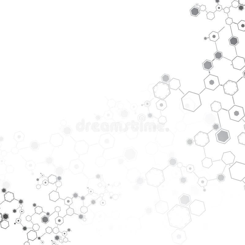 Molecular abstract background