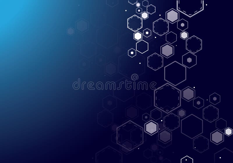 Molecular abstract background