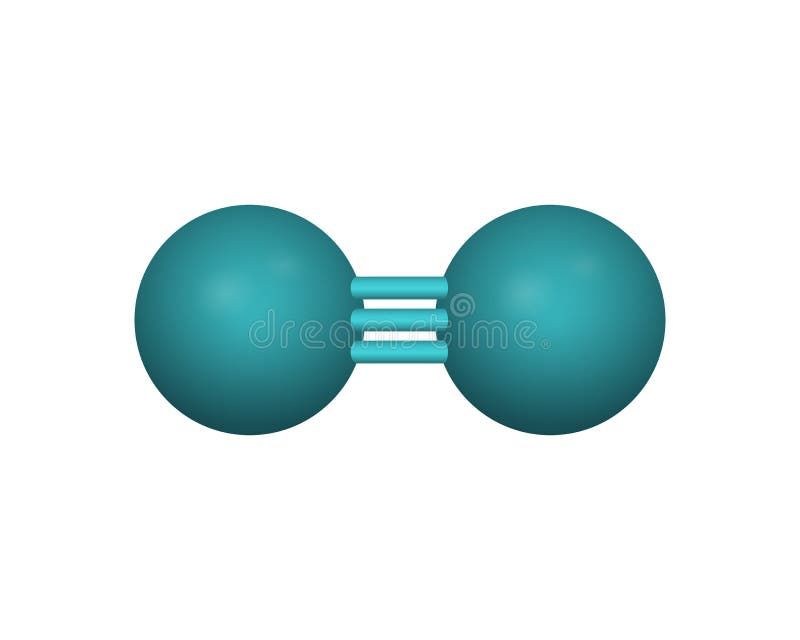 The Molecular Formula of Nitrogen. Stock Vector - Illustration of nitrogen,  dinitrogen: 104750653
