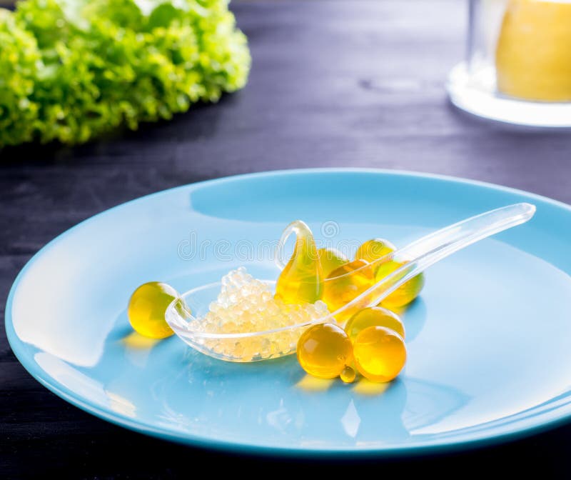 Molecular Caviar and Spheres Stock Photo Image of creative, creation