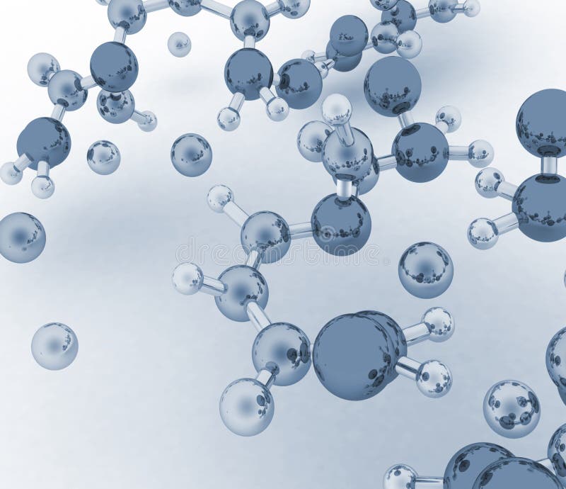 Molecule background royalty free illustration