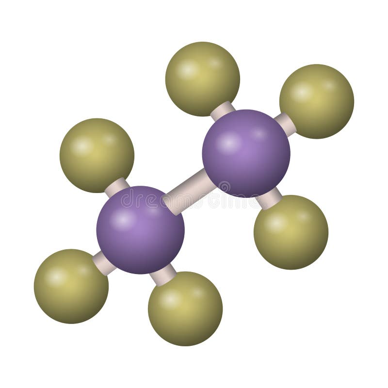 stock Ethane molecular structure of Illustration vector. ...