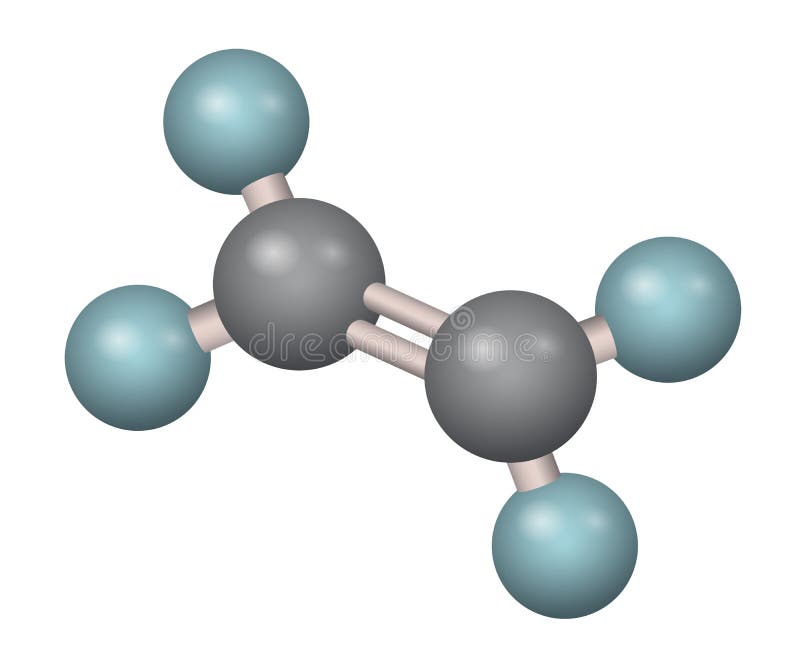 A molecule of ethylene. vector illustration