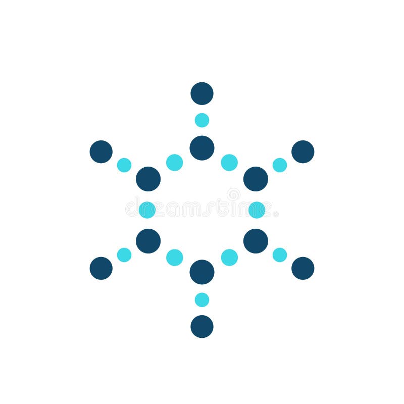 Molecule icon, vector logo vector illustration