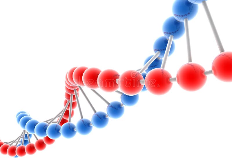 Molecule van DNA vector illustratie Molecule van DNA vector illustratie