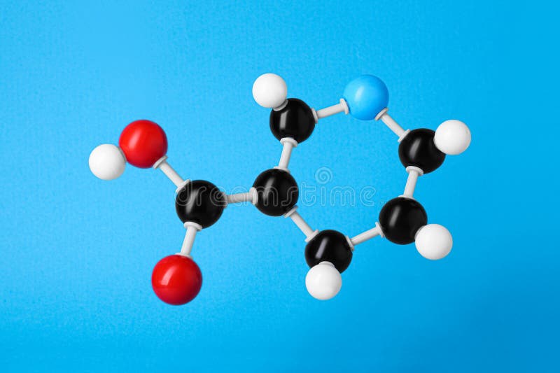 Molecule of Vitamin C Isolated on White. Chemical Model Stock Photo Image of laboratory