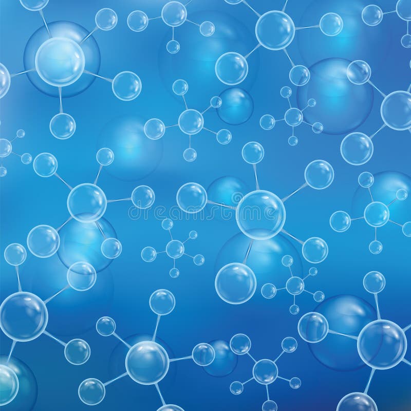 Molecules and spheres vector illustration