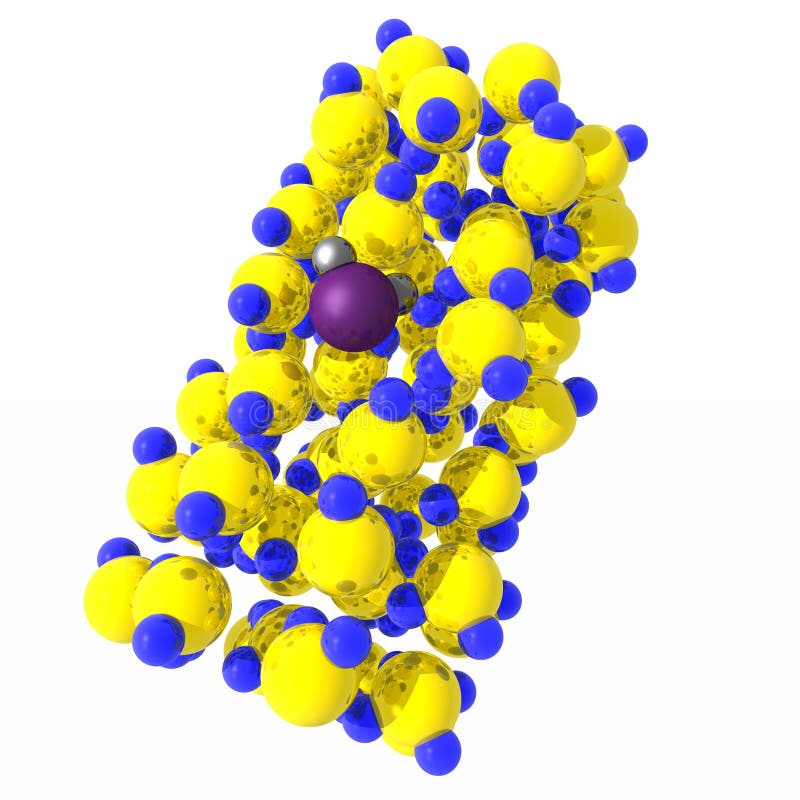 Molecules of water stock illustration