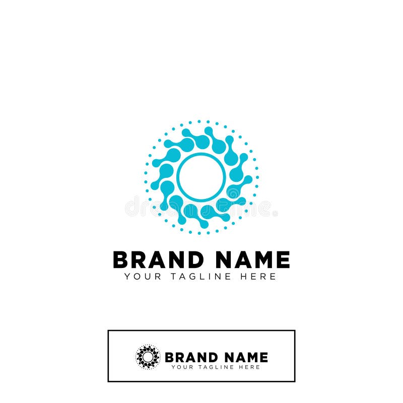 Molecular logo design template vector illustration icon element-vector