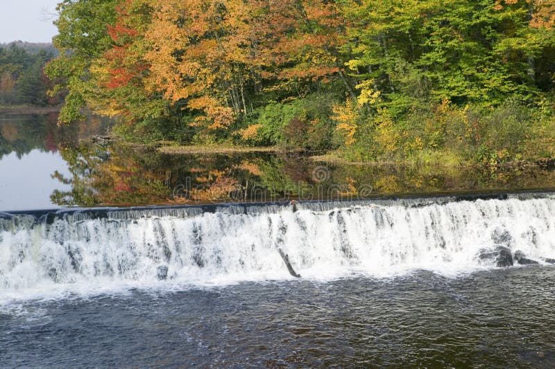 Water fall and autumn color of western Massachusetts, New England. Water fall and autumn color of western Massachusetts, New England