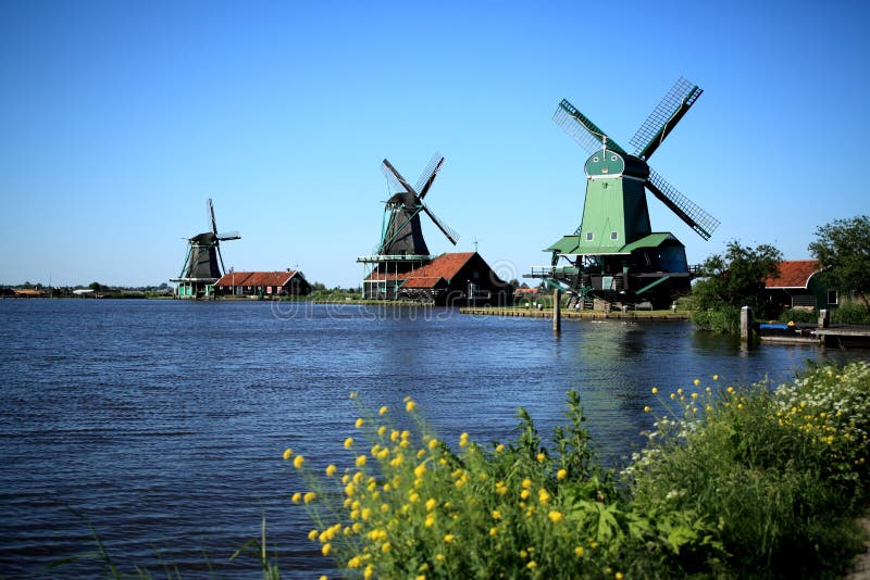 Molino de viento en Holanda