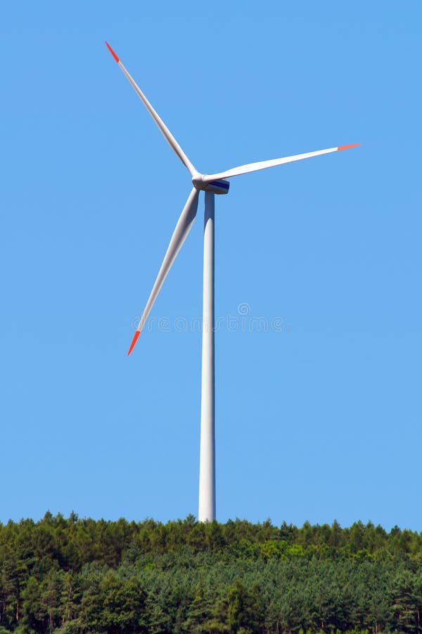 Molino de viento moderno foto de archivo. Imagen de industrial - 16956418