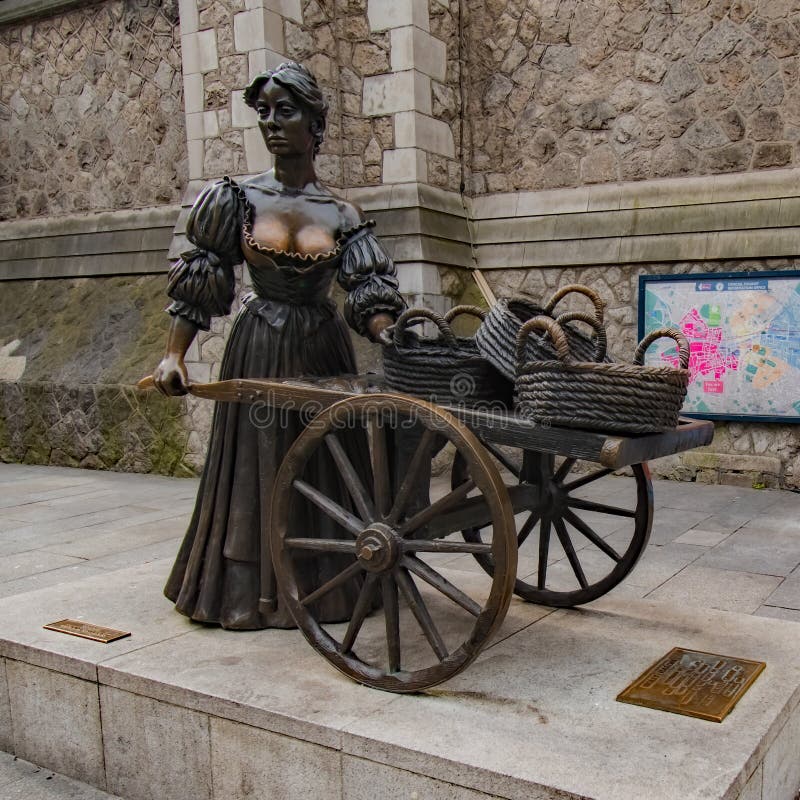 Molly Malone Statue Dublin royalty free stock photography Molly Malone Statue Dublin royalty free stock photography