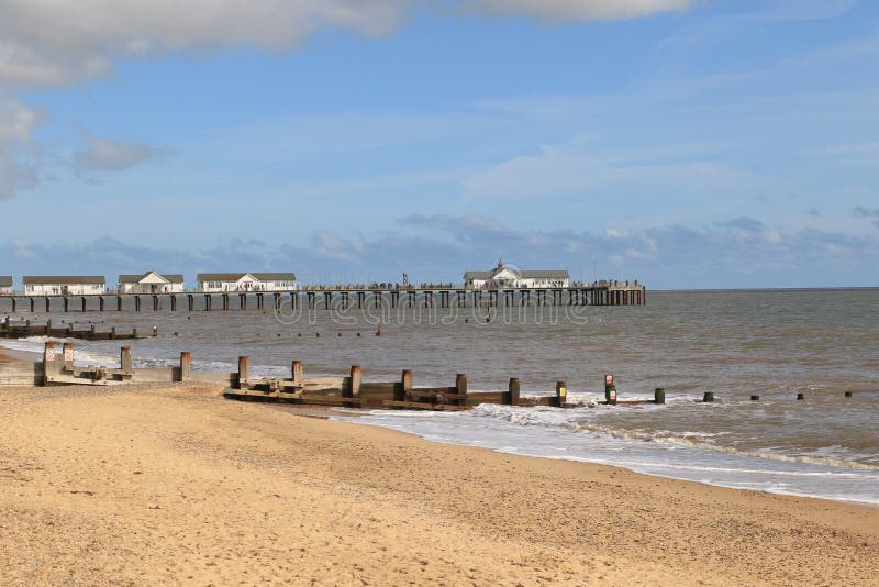 Molo przy Southwold zdjęcie stock Molo przy Southwold zdjęcie stock