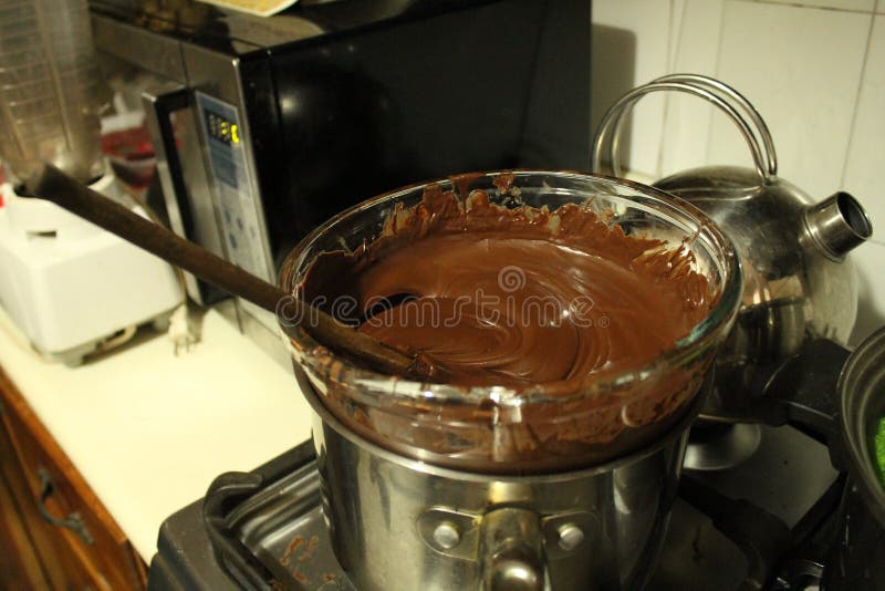 Molten Chocolate stock photo. Image of chocolate, delicious 43661134