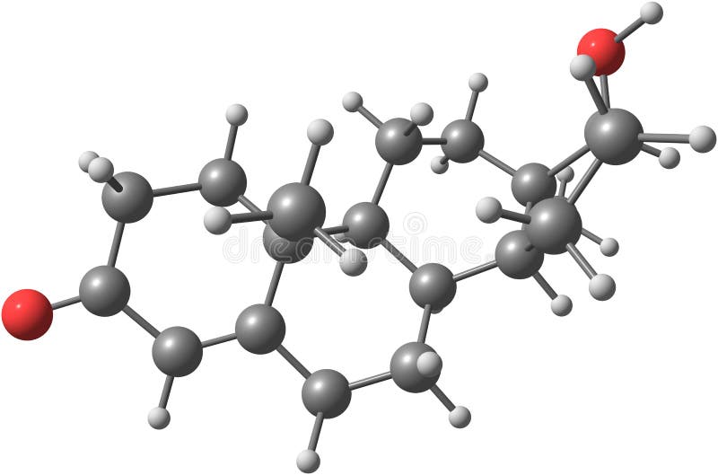 Molécula de la testosterona