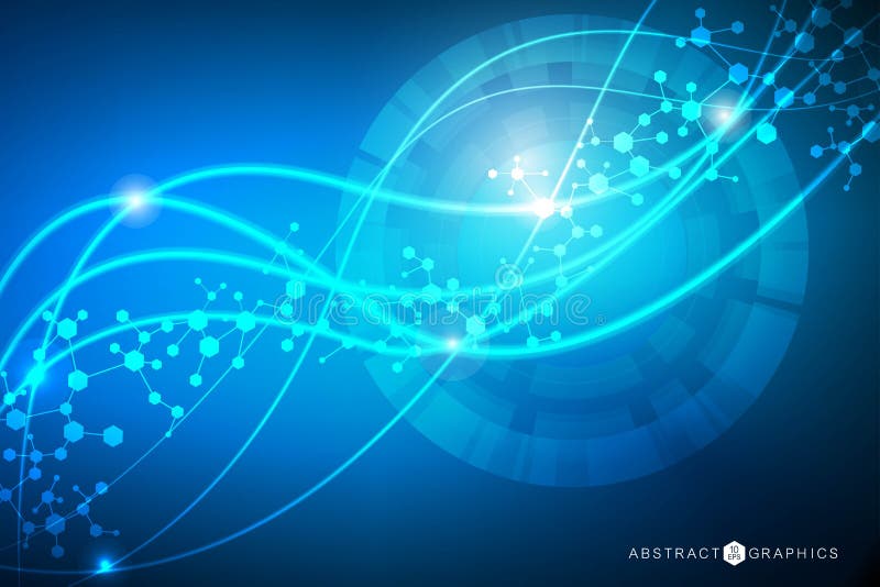 Molécula e comunicação da estrutura ADN, átomo, neurônios Conceito científico para seu projeto Linhas conectadas com pontos ilustração royalty free Molécula e comunicação da estrutura ADN, átomo, neurônios Conceito científico para seu projeto Linhas conectadas com pontos ilustração royalty free
