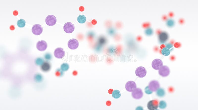 Moléculas químicas ilustração stock Moléculas químicas ilustração stock