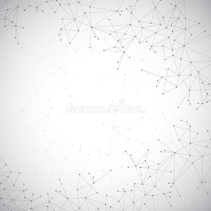 Molécule grise géométrique et communication de fond Lignes reliées avec des points Illustration de vecteur illustration de vecteur Molécule grise géométrique et communication de fond Lignes reliées avec des points Illustration de vecteur illustration de vecteur