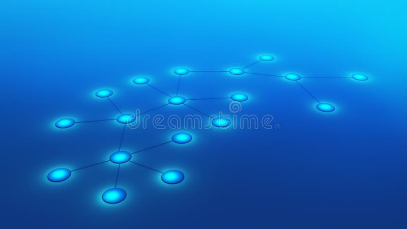 Molécules ou atome d'isolement sur le fond bleu Résumé illustration de vecteur Molécules ou atome d'isolement sur le fond bleu Résumé illustration de vecteur
