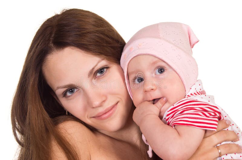 Mom and baby portrait