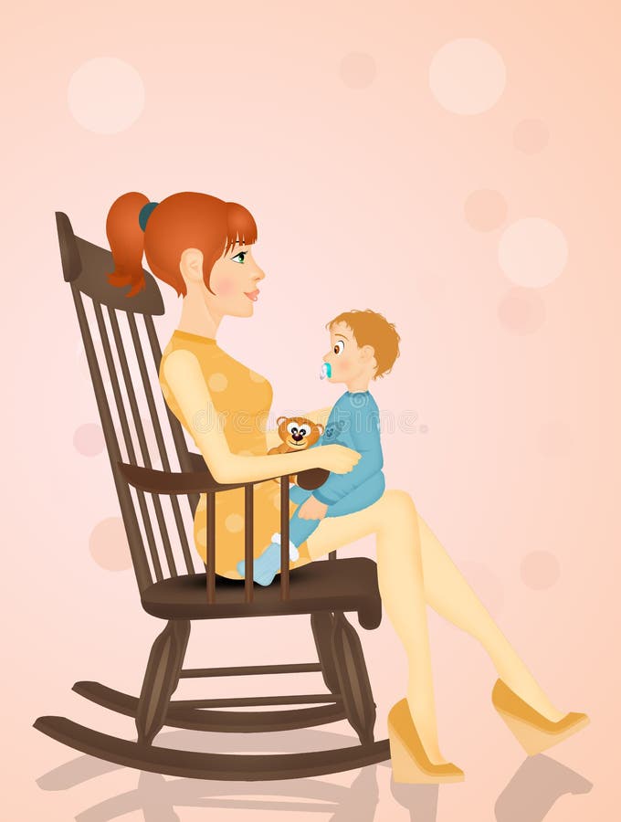 rocking chairs for mom and baby