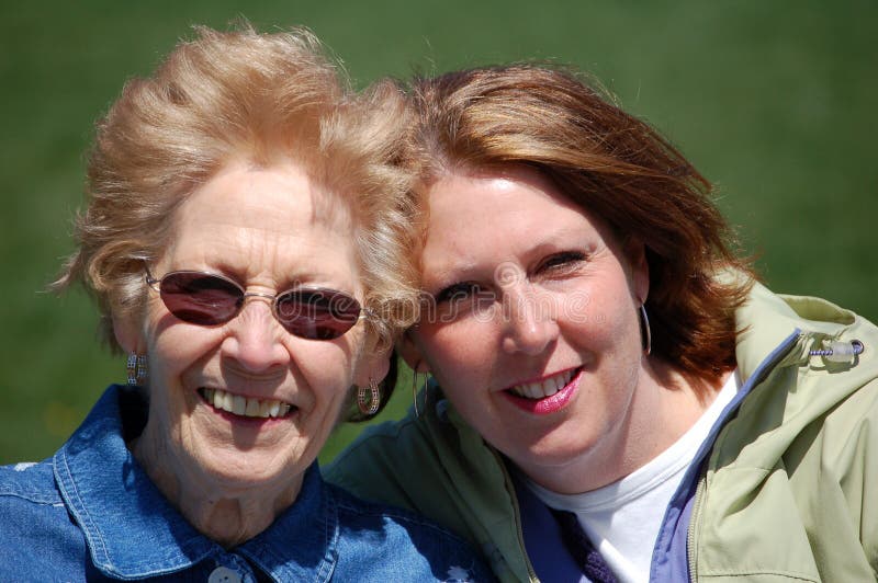 Mom and Gram at the Park.