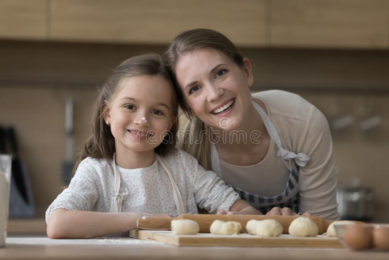 mom and daughter kitchen table