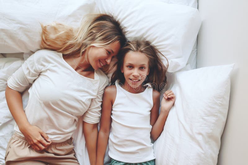 Mom With Tween Daughter Stock Image Image Of Relaxation 70121283